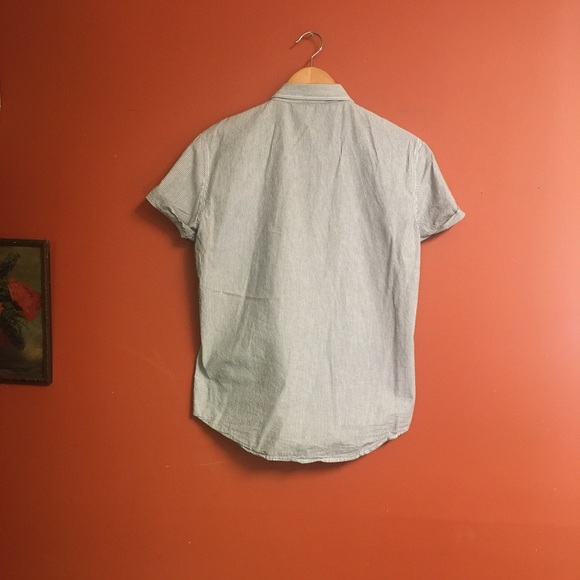 Men’s Hering seersucker slim fit casual shirt S - Picture 4 of 7